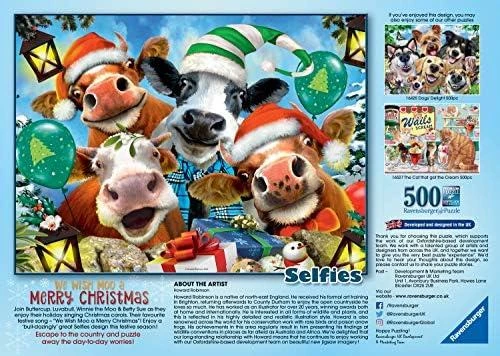 Ravensburger Dėlionė 500 vnt. - Linksmi Kalėdų gyvūnai