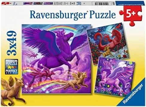 Ravensburger Dėlionė 3x49 vnt. - Mitinės būtybės