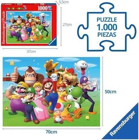 Ravensburger Dėlionė 1000 vnt. - Super Mario