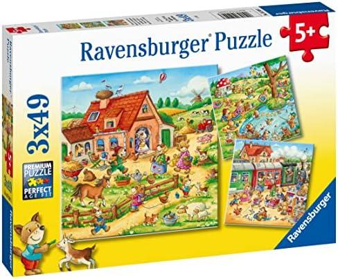 Ravensburger Dėlionė 3x49 vnt. - Atostogos kaime