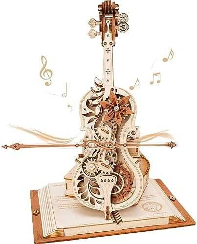 Robotime Muzikinis 3D medinis konstruktorius Magic Cello