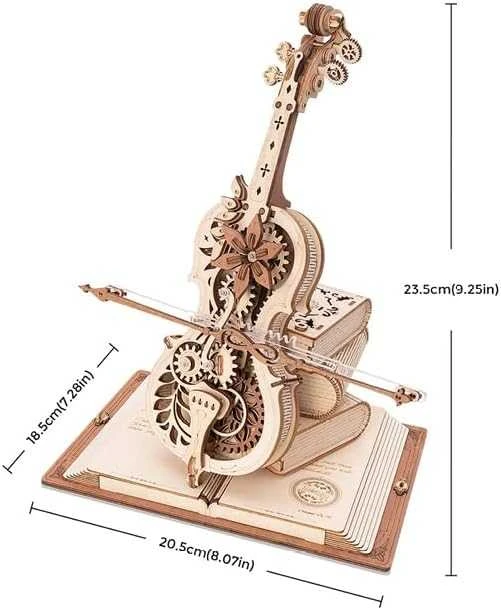 Robotime Muzikinis 3D medinis konstruktorius Magic Cello
