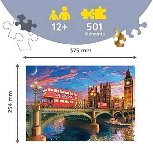Trefl Medinė dėlionė 500+1 vnt. - Londonas