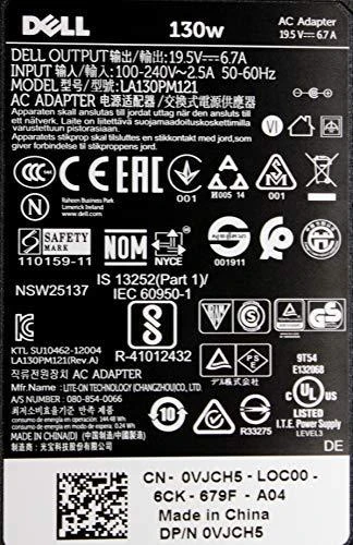 Dell kintamosios srovės adapteris, 130 W, 19,5 V, 3 kontaktų, 7,4 mm, C6 maitinimo laidas, 2 versija