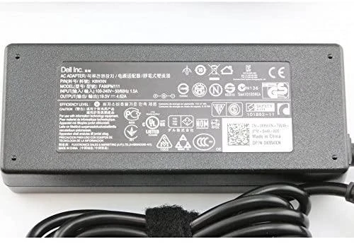 Dell 90 W kroviklio techninė etiketė