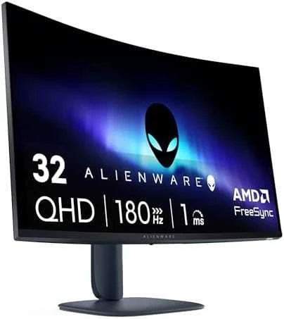 Žaidimų monitorius Dell Alienware Gaming AW3225DM /Išlenktas/VA 2560x1440/ 16:9 /180 Hz/ 1 ms/ 400cd/m2 /AMD FreeSyncTM/VESA AdaptiveSync/Juodas
