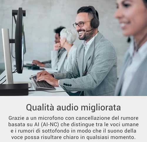 Dell | Pro su laidu Ant ausų uždedamos Ausinės | WH5024 | Su mikrofonu | USB Type-A | ANC | Juodas