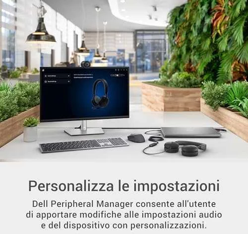 Dell | Pro su laidu Ant ausų uždedamos Ausinės | WH5024 | Su mikrofonu | USB Type-A | ANC | Juodas