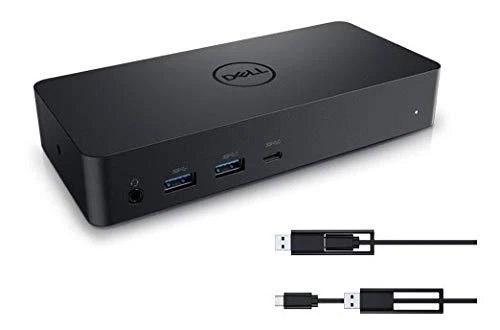 Dell D6000 universalus dokas, maitinimo adapteris yra įtrauktas, Ethernet LAN (RJ-45) jungtys 1, DisplayPorts kiekis 2, USB 3.0 (3.1 Gen 1) jungtys 4 kiekis, HDMI jungtys 1 kiekis, Ethernet LAN, USB 3.0 (3.1 Gen 1) C tipo jungtys kiekis 1