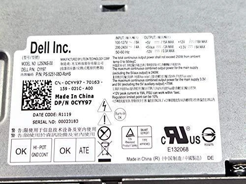 Maitinimo šaltinis serwerowy Dell Power Supply, 250W, DT, APFC, HiPro (7GC81)