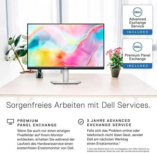 Monitorius Dell S2722DC/68.47cm (27")/16:9/QHD/2560x1440/75Hz/HDMI
