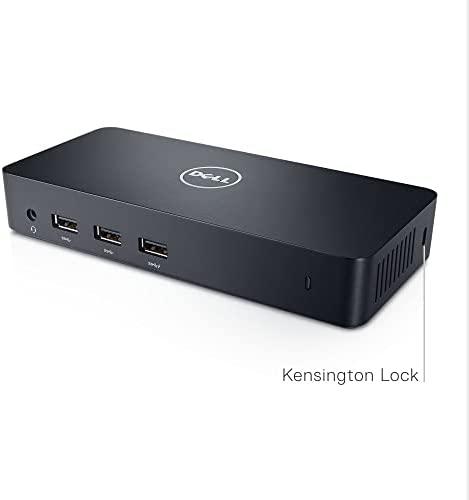 Dell Ultra HD Triple Video Docking Station D3100 USB vaizdo prijungimo stotis, Ethernet LAN (RJ-45) jungtys 1, DisplayPorts kiekis 1, USB 2.0 jungtys 2 kiekis, HDMI jungtys 2 kiekis, Ethernet LAN, Garantija 12 mėn.