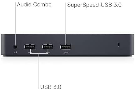 Dell Ultra HD Triple Video Docking Station D3100 USB vaizdo prijungimo stotis, Ethernet LAN (RJ-45) jungtys 1, DisplayPorts kiekis 1, USB 2.0 jungtys 2 kiekis, HDMI jungtys 2 kiekis, Ethernet LAN, Garantija 12 mėn.