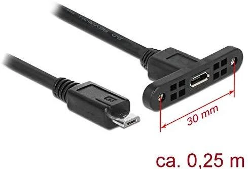 „Delock Cable USB 2.0 Micro-B“ lizdas, skirtas montuoti > USB 2.0 mikrofonas