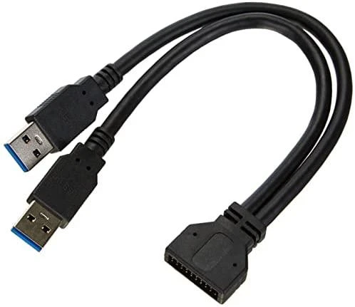 DELOCK kabelio USB 3.0 kaiščio antraštės kištukinis lizdas > 2 x USB 3.0 tipo A kištukas 25 cm