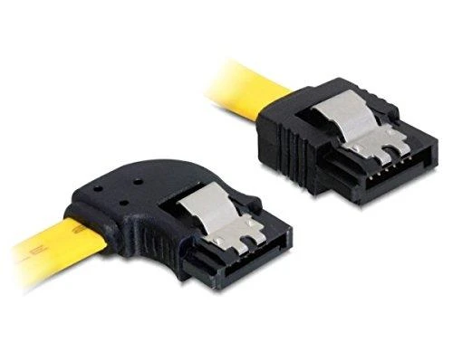 DELOCK Cable SATA 6Gb/s 30cm kairysis/tiesus metalinis