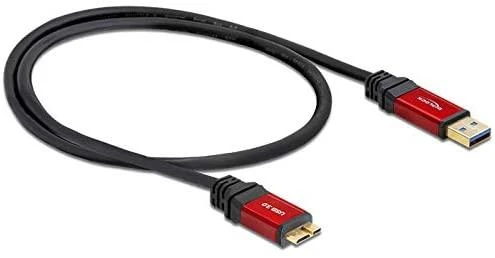 DELOCK kabelis USB 3.0 raudonas A > mikro-B 1,0m