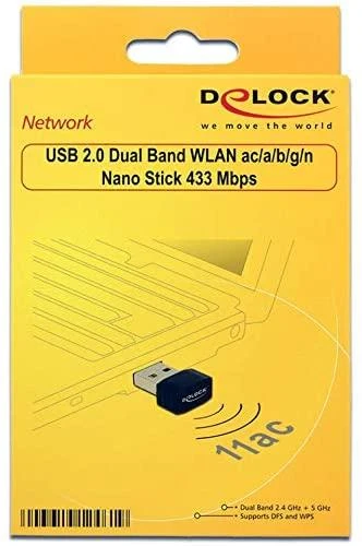 „DeLock“ WLAN USB 2.0 dviejų dažnių nano lazdelė