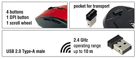 Delock pelė ergonomiška optinė 5 mygtukai 2,4 GHz belaidis ryšys