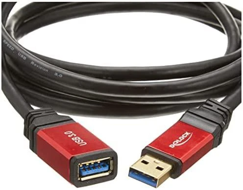 DELOCK Cable USB 3.0 raudonas prailginimas 2,0 m