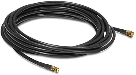 Delock antenos kabelis (F) 5m juoda (88444)