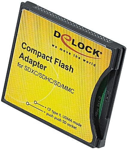 DELOCK kompaktiškas blykstės adapteris SD / MMC atminties kortelėms