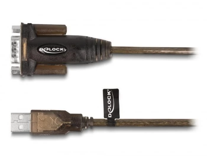 USB kabelis Delock USB2.0 Typ-A, 1 x RS-232 D-sub 9 kontaktų, adapteris