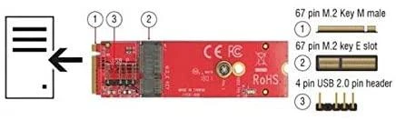 Kontrolierius Delock M.2 M- key - M.2 Raktas (63343)