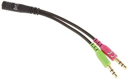 Adapteris Delock 3.5mm x2 kištukai - 3.5mm lizdas; 0,12m