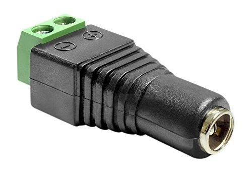 DC maitinimo lizdo adapteris su gnybtais