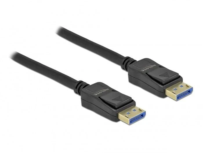 Delock DisplayPort laidas su fiksatoriais
