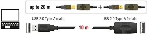 DELOCK Cable USB 2.0 plėtinys, aktyvus 10m