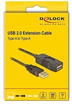 DELOCK Cable USB 2.0 plėtinys, aktyvus 10m