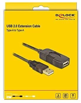 Delock kabelis USB 2.0 prailginimas, aktyvus 20 m