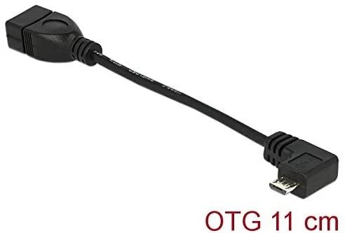 DELOCK kabelis USB micro-B ST 90 laipsnių kampu > USB-A Bu OTG 11cm