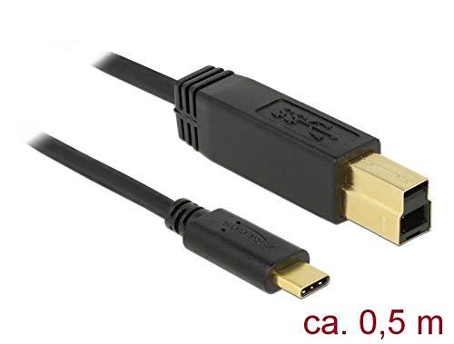 Delock kabelis USB 3.1 Gen 2 USB Type-C™ kištukas > USB Type-B kištukas 0,5 m juodas