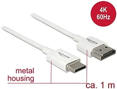 Delock HDMI į Mini HDMI laidas su metalinėmis jungtimis