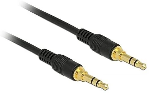 Kabelis Delock Jack 3.5mm - Jack 3.5mm 1m juoda (85547)