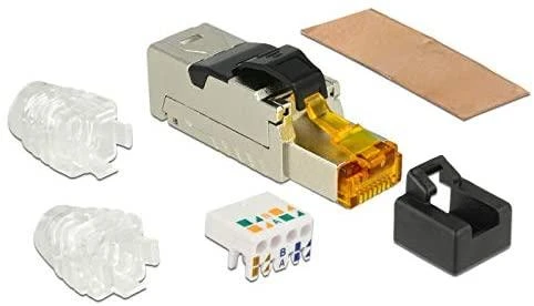 Delock RJ45 kištuko lauko mazgas Cat.6A metalinis
