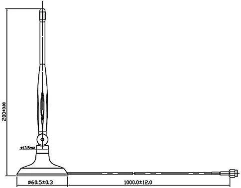 DLC DeLOCK 88413 tinklo antena Daugiakryptė antena RP-SMA 4 dBi