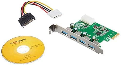 Delock PCI Express kortelė -> USB 3.0 4 prievadų NEC