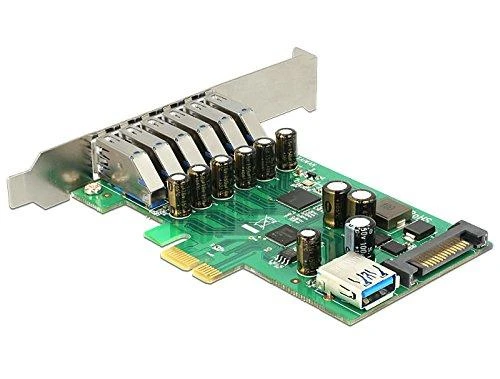 Kontroleris Delock PCIE 2.0 x1 – 7x USB 3.0 (89377)