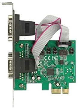 Delock PCI Express x1 Karte zu 2 x Seriell RS-232 High Speed 921K mit Spannungsversorgung