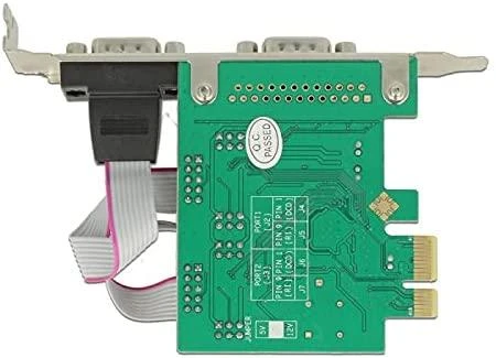 Delock PCI Express x1 Karte zu 2 x Seriell RS-232 High Speed 921K mit Spannungsversorgung