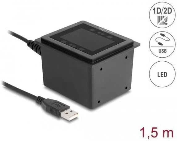 Stacionarus Delock USB brūkšninių kodų skaitytuvas