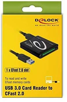 DELOCK kortelių skaitytuvas-USB3.0 CFAST