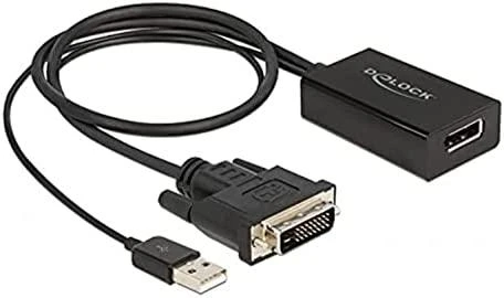 Delock DVI į DisplayPort adapteris su USB maitinimu