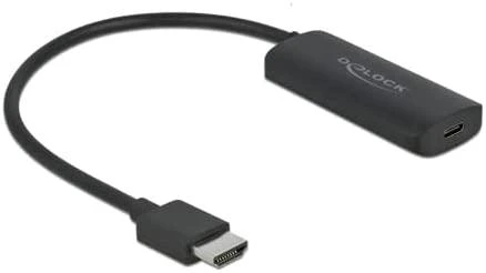 DLC DELOCK adapteris HDMI M USB Type-C F DP Alt režimas 24 cm aktyvus 4K 60 Hz