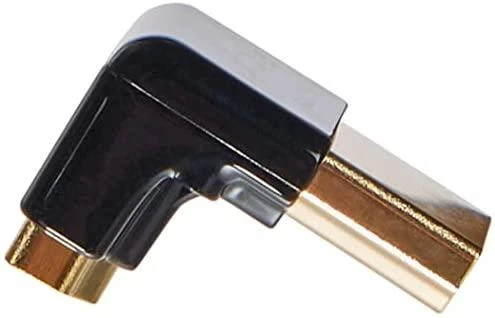 Delock adapteris HDMI-A moteriškas > HDMI-A vyriškas 4K 90° kampu apačia juoda