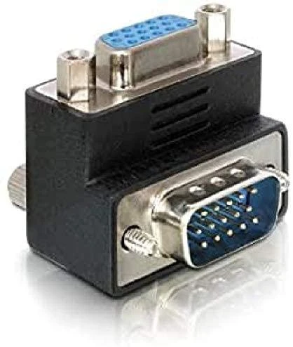 VGA kampinis adapteris su 15 kontaktų jungtimi